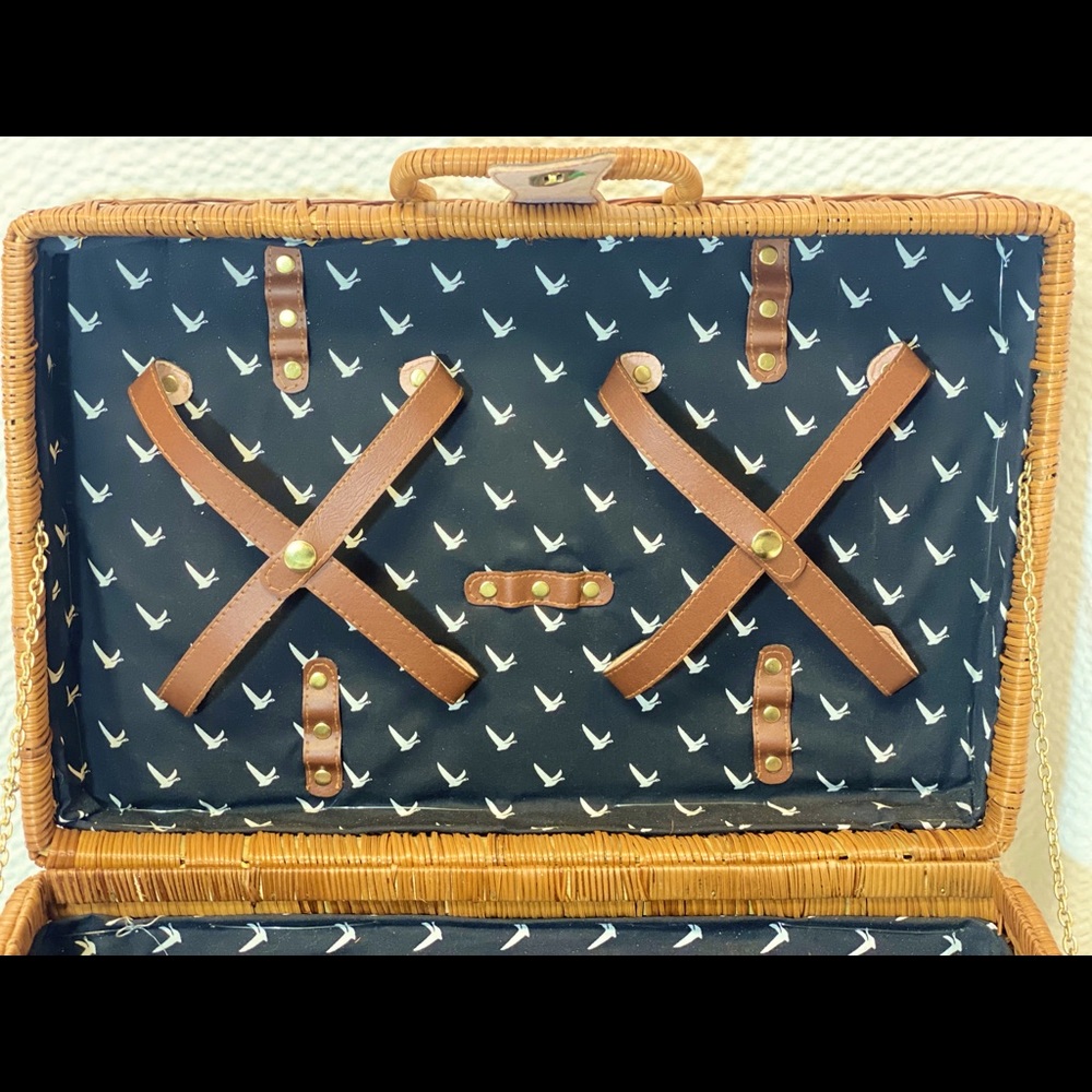 Grey Goose Wicker Picnic Basket